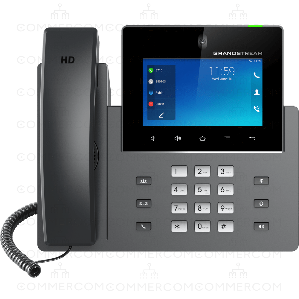 Відео-телефон на базі Android Grandstream GXV3350 вигляд спереду