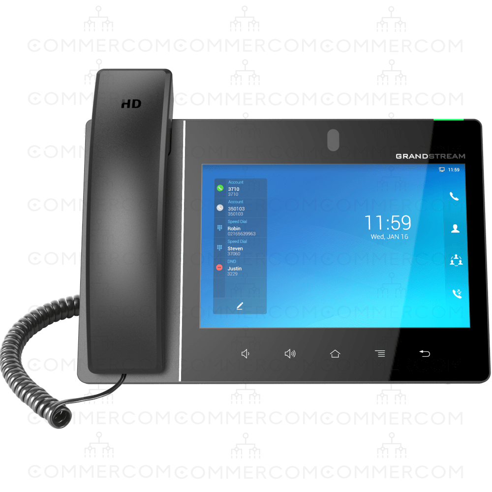 Відео-телефон на базі Android Grandstream GXV3380 вигляд спереду