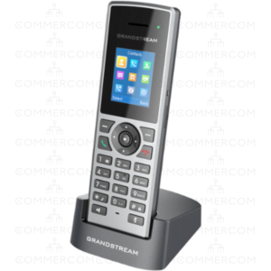 IP DECT телефон Grandstream DP722 вигляд зліва з підставкою