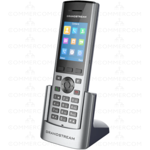 IP DECT телефон Grandstream DP730 вигляд зліва з підставкою