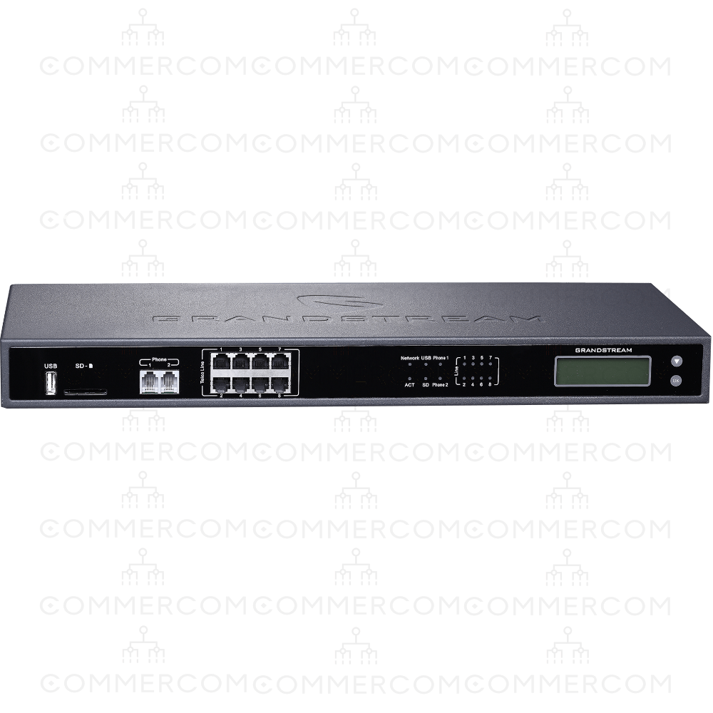 IP АТС Grandstream UCM6208 вигляд спереду