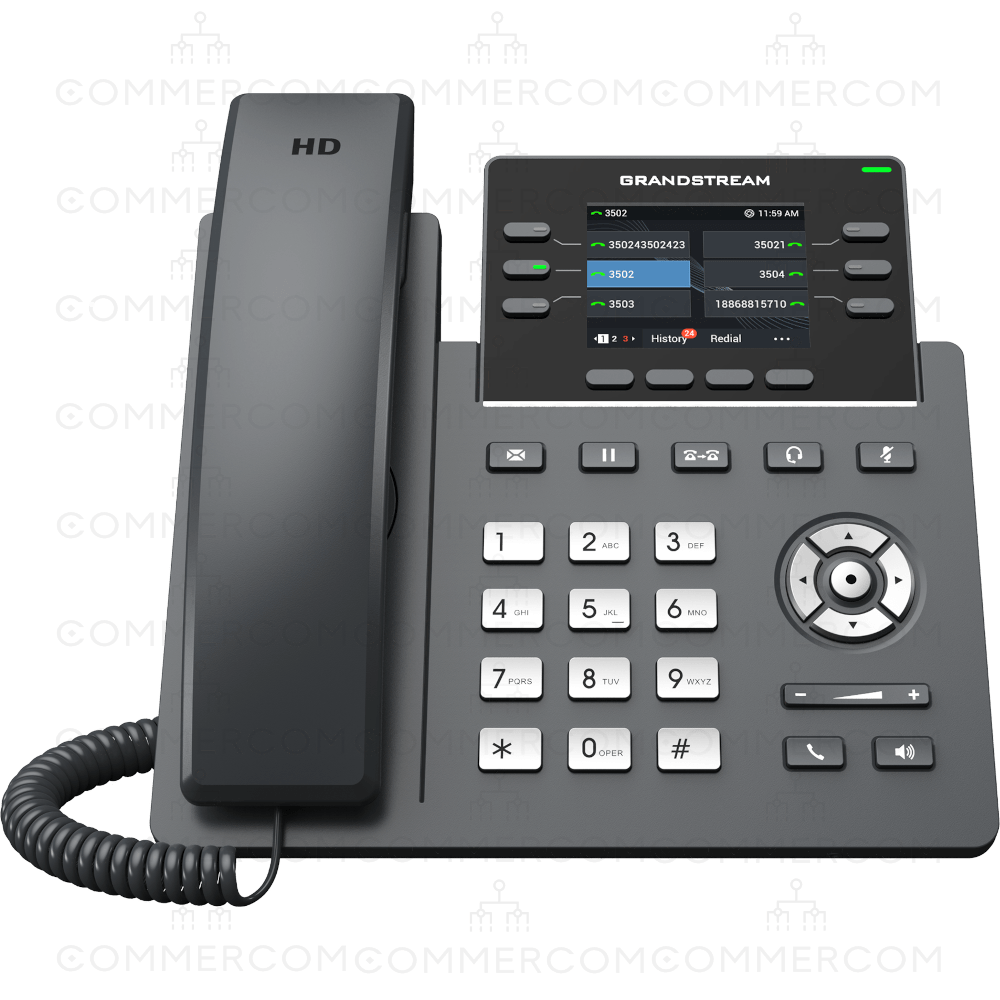 IP телефон Grandstream GRP2613 вигляд спереду під кутом