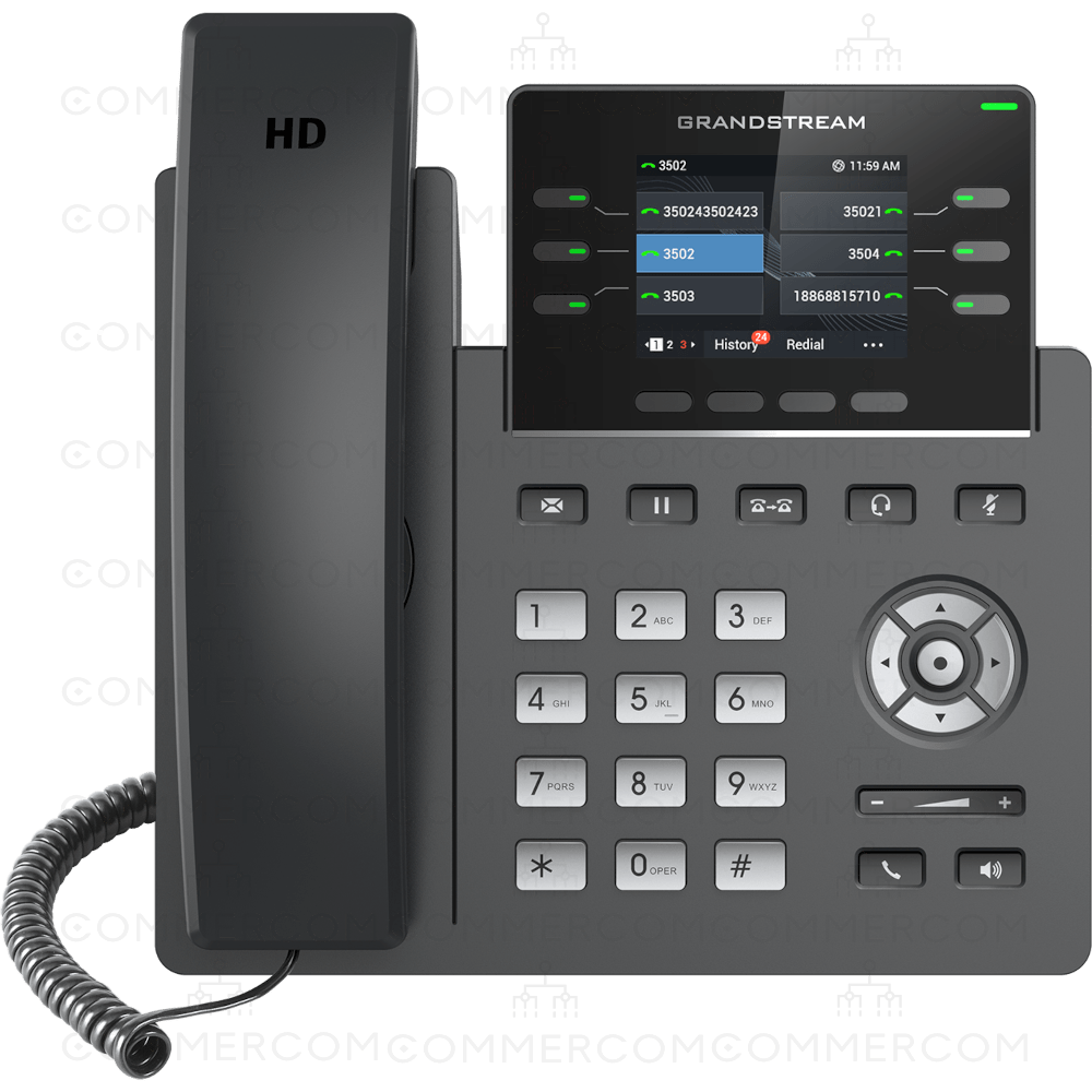 IP телефон Grandstream GRP2613 вигляд спереду