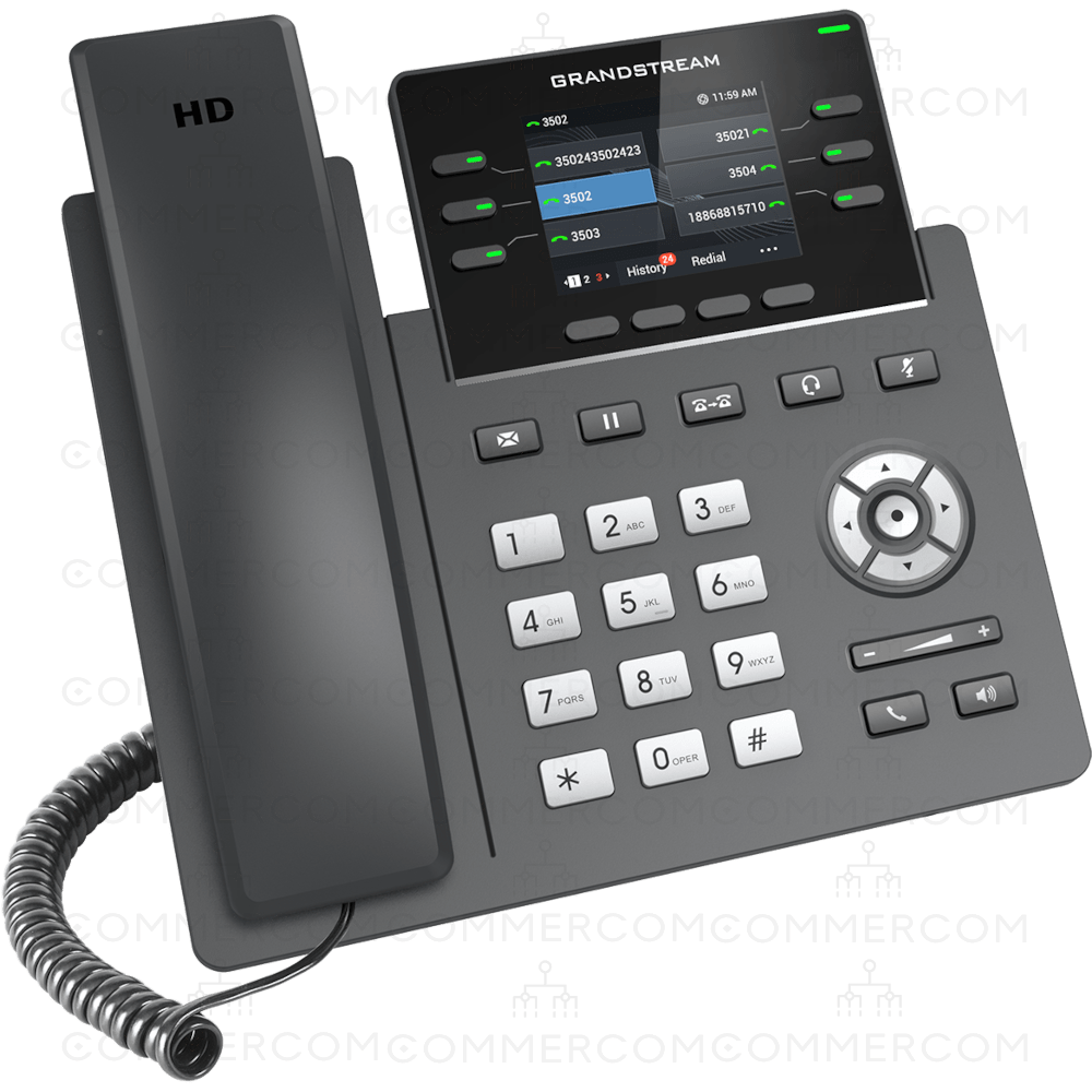 IP телефон Grandstream GRP2613 вигляд справа