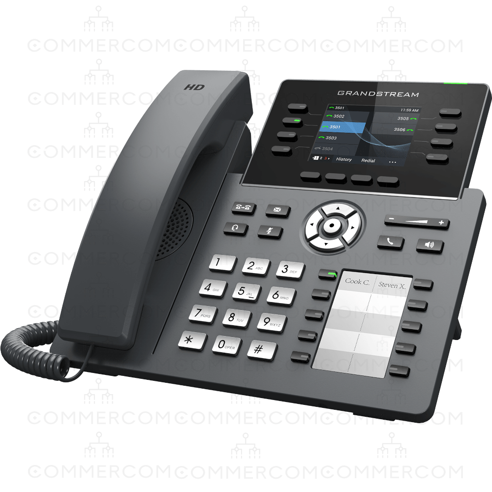 IP телефон Grandstream GRP2634 вигляд зліва під кутом