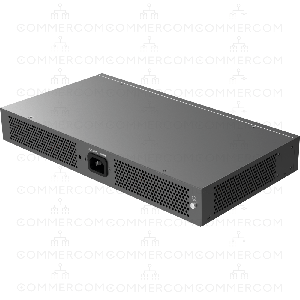 PoE комутатор L2+ Grandstream GWN7801P вигляд ззаду під кутом