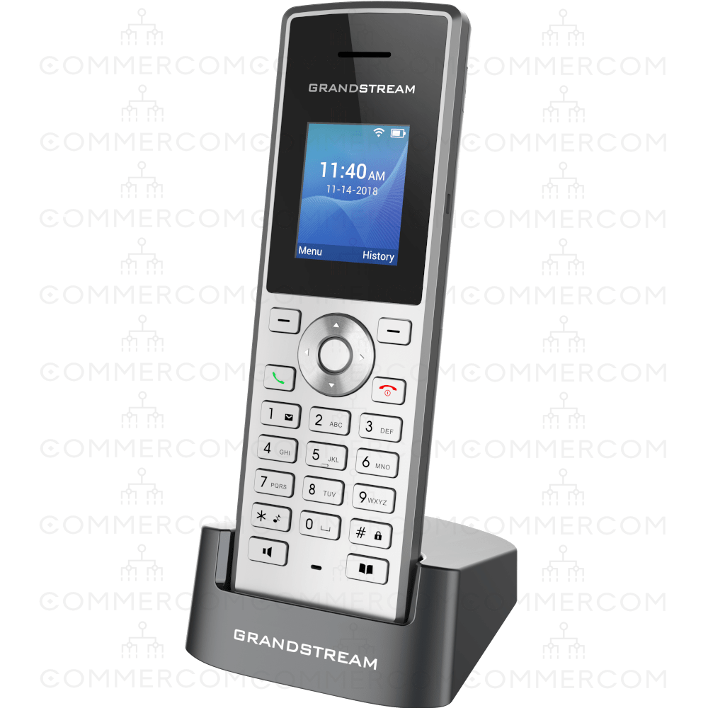 Переносний Wi-Fi телефон Grandstream WP810 вигляд спереду з підставкою