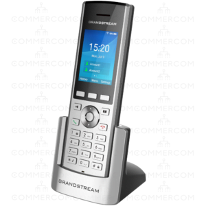 Переносний Wi-Fi телефон Grandstream WP820 вигляд зліва з підставкою